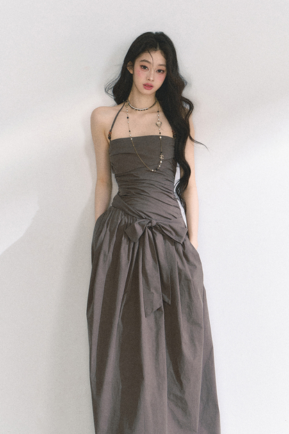 Halter Neck Long Dress