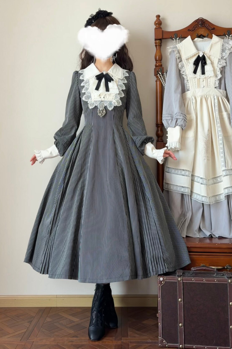 Retro Lolita Dress + Apron