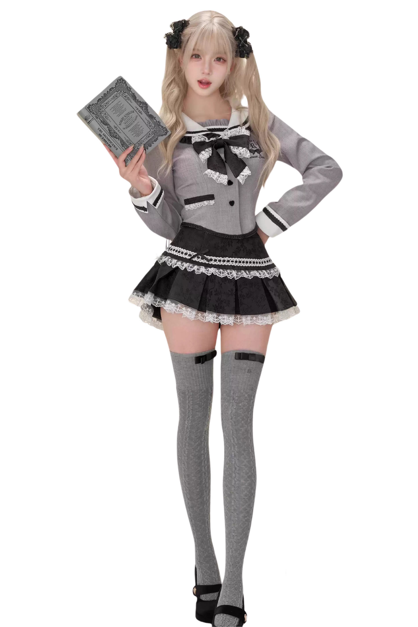 Dark Sweet Girly Top + Tiered Skirt