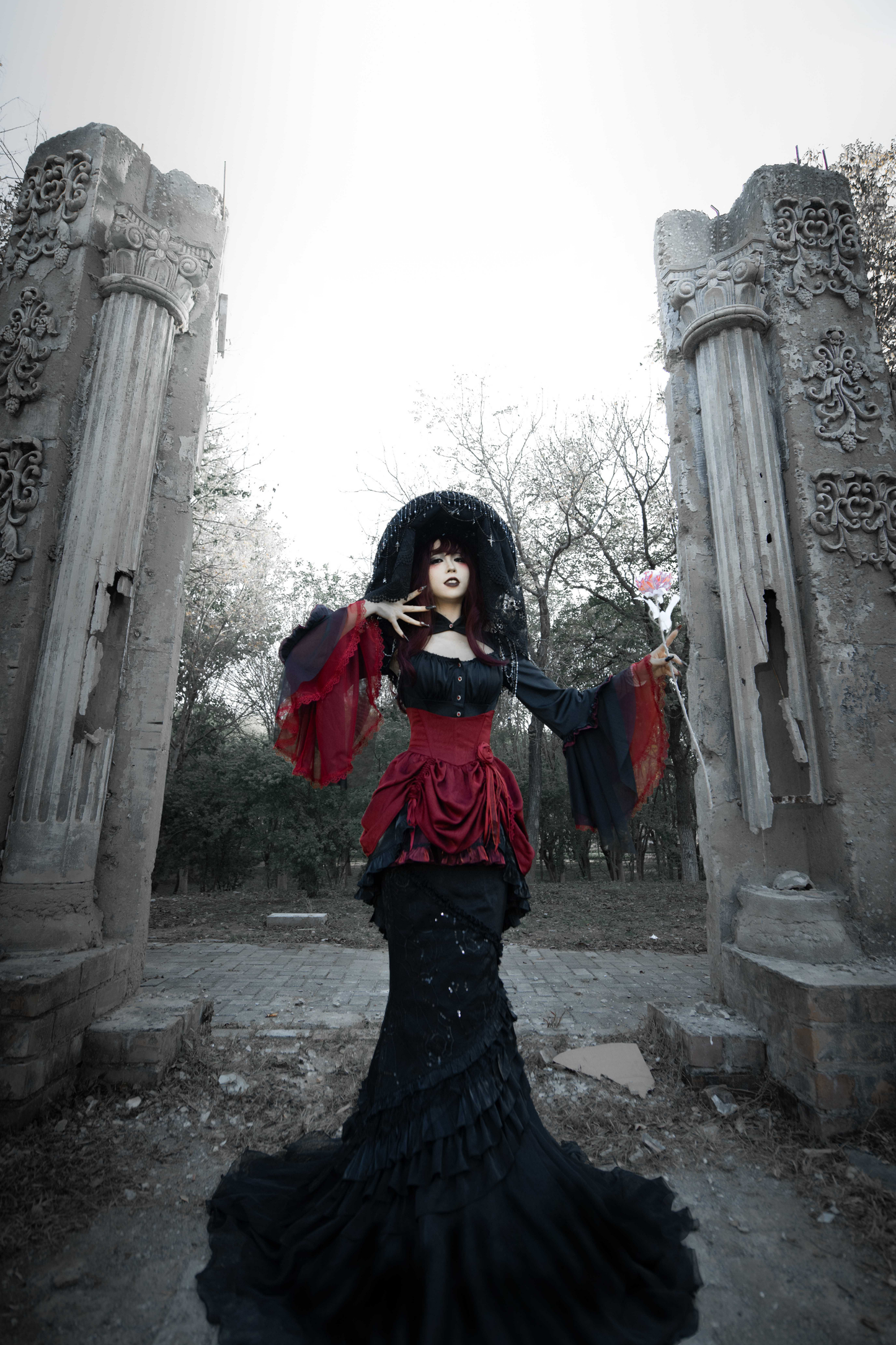 Dark Flower Gothic Lolita Set