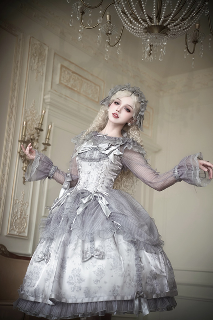 [pre-order Deadline: April 3] Gilded Fantasy Lolita Dress + Jumper Skirt