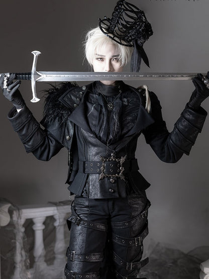 [pre-order Deadline: June 8] Phantom Knight Dark Gothic Prince Suit Full Set (jacket With Cape + Top + Pants)