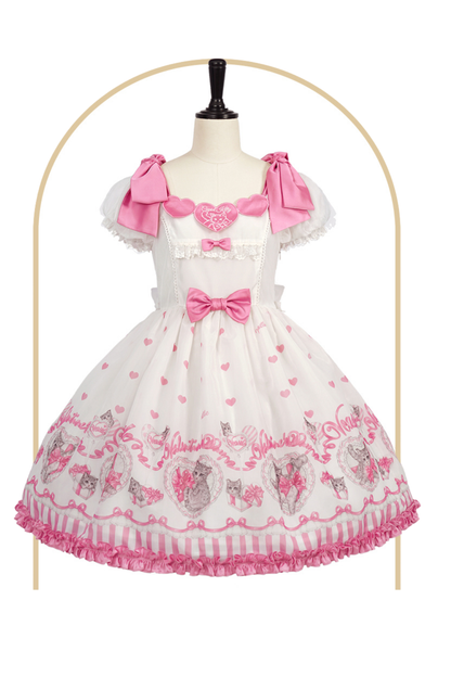 Sweet Girly Cat Jsk + Dress