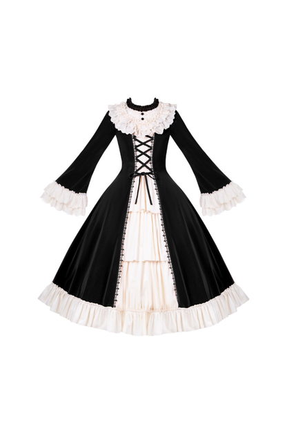 Classical Dress + Collar + Ribbon + Hat