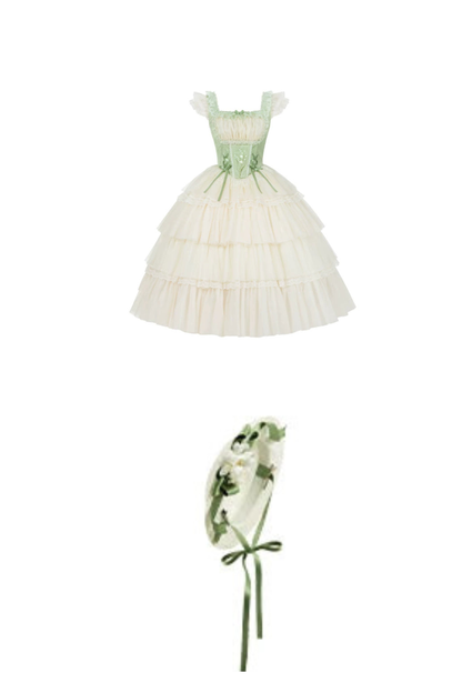 Flying Jupiter Lolita Jumper Skirt + Cardigan + Hat