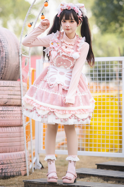 Sweet Girly Cat Lolita Set