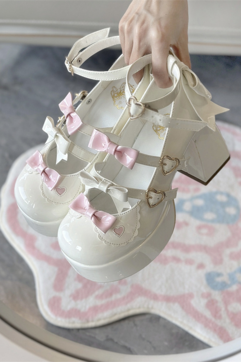 Biscuit Lolita Ribbon Shoes