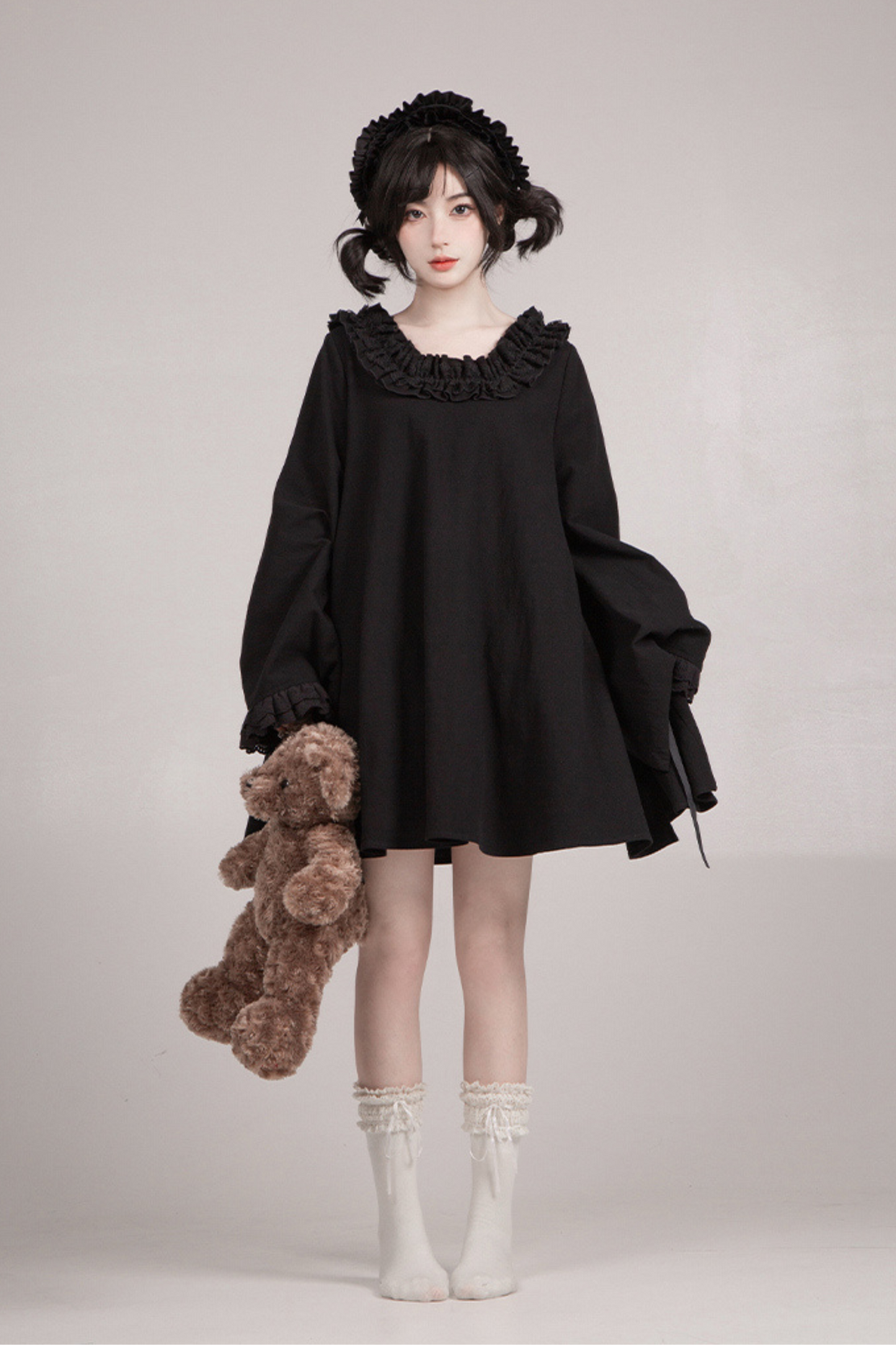 [pre-order] Gothic Doll Lolita Dress + Lolita Apron