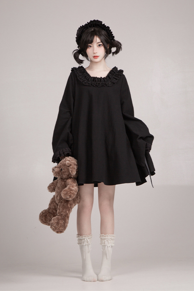 [pre-order] Gothic Doll Lolita Dress + Lolita Apron