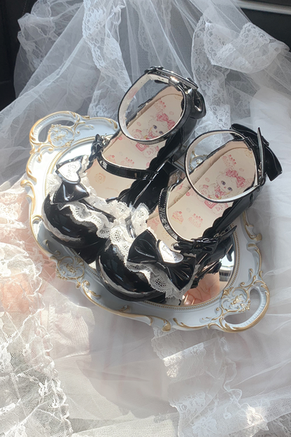 Lace Ribbon Lolita Shoes