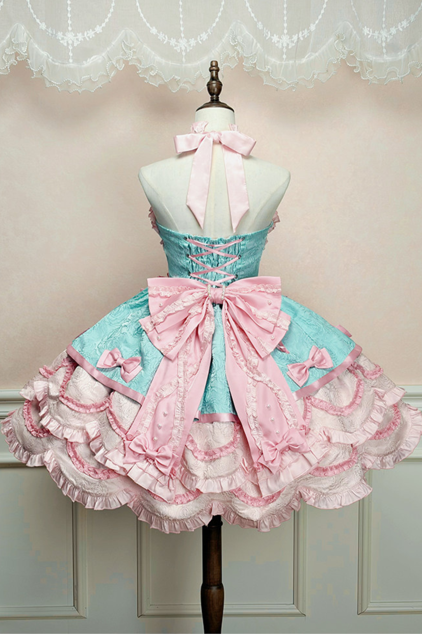 [pre-order Deadline: April 3] Sweet Ruffled Lolita Princess Ribbon Dress