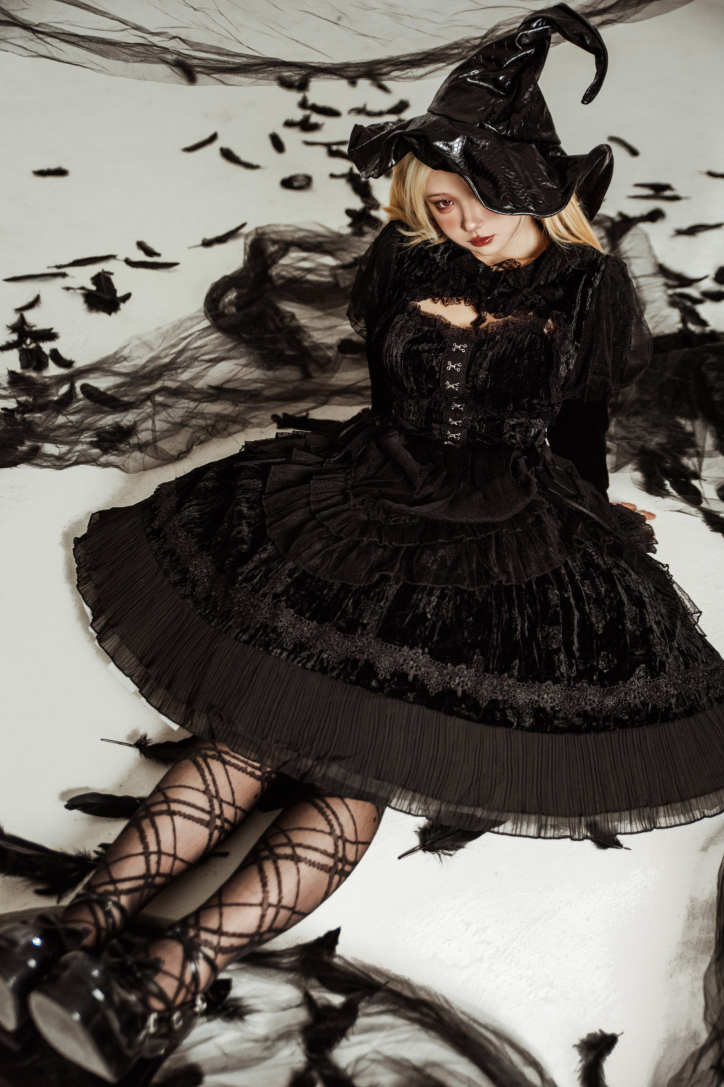 Gothic Doll Lolita Dress + Short Jacket