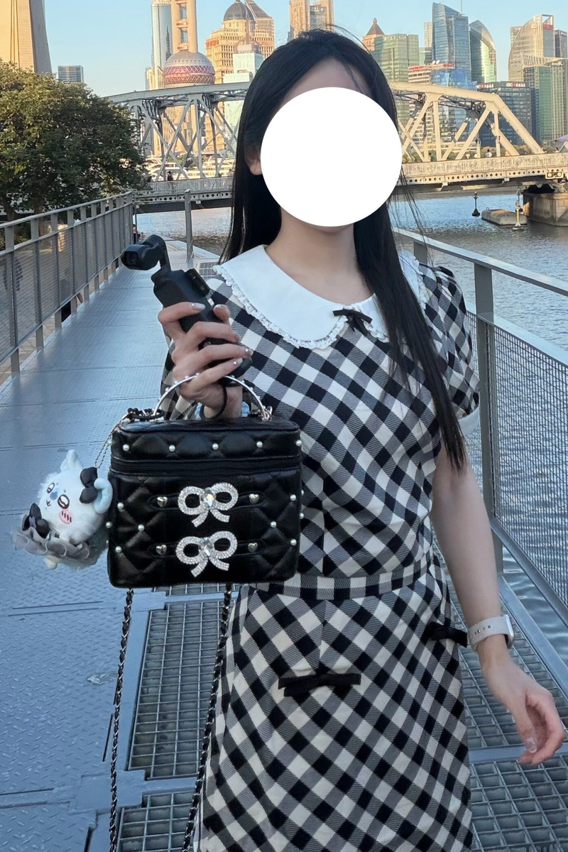 Pearl Rhinestone Lace Box Bag