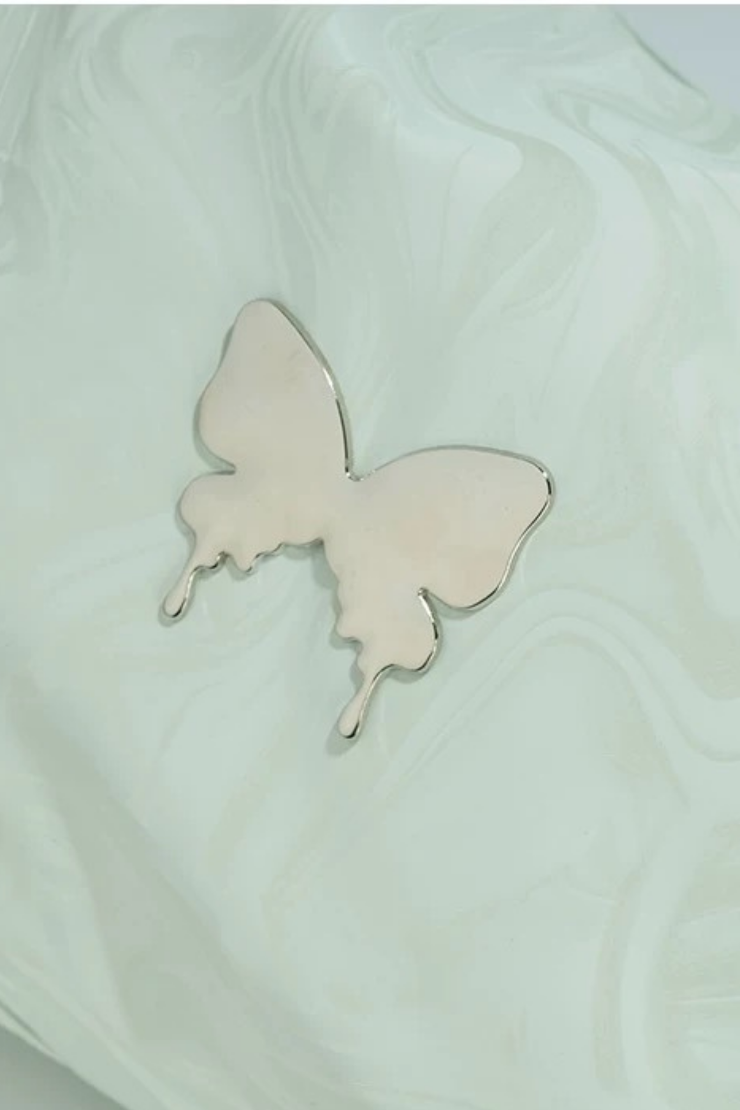 Silver Butterfly One Shoulder Bag