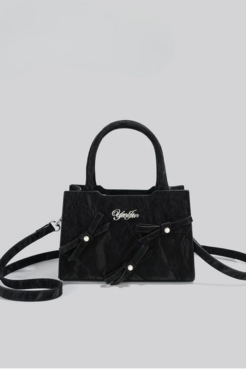 Logo Ribbon Square Mini Bag