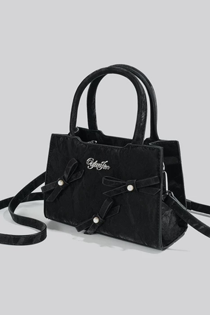 Logo Ribbon Square Mini Bag