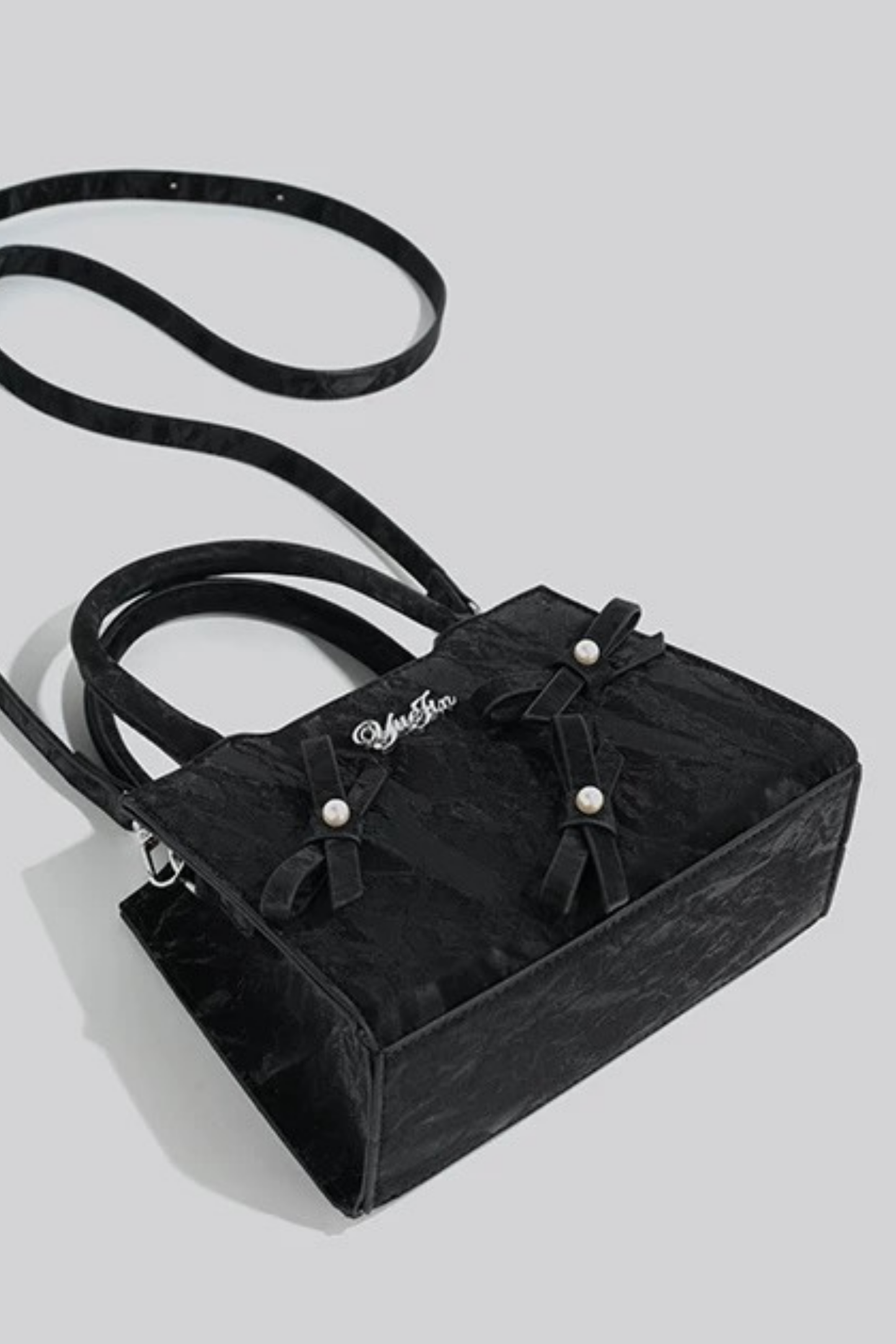 Logo Ribbon Square Mini Bag