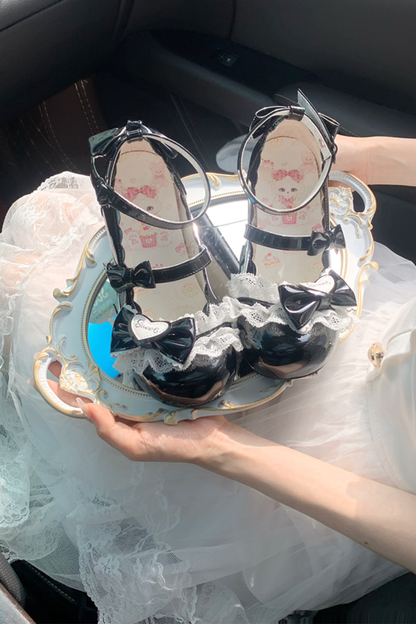 Lace Ribbon Lolita Shoes