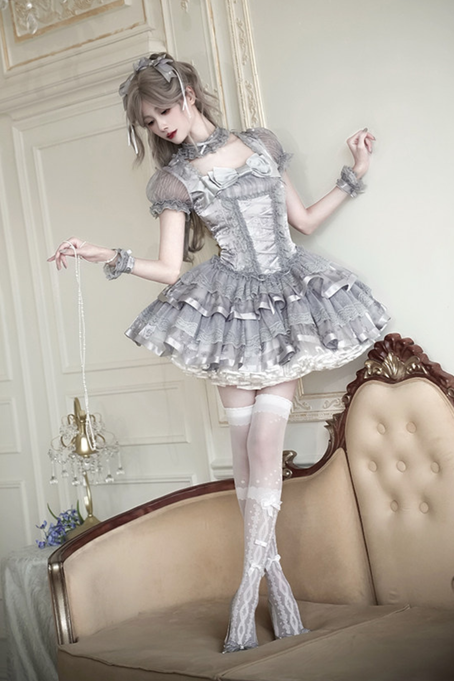 [pre-order Deadline: April 3] Gilded Fantasy Lolita Dress + Jumper Skirt