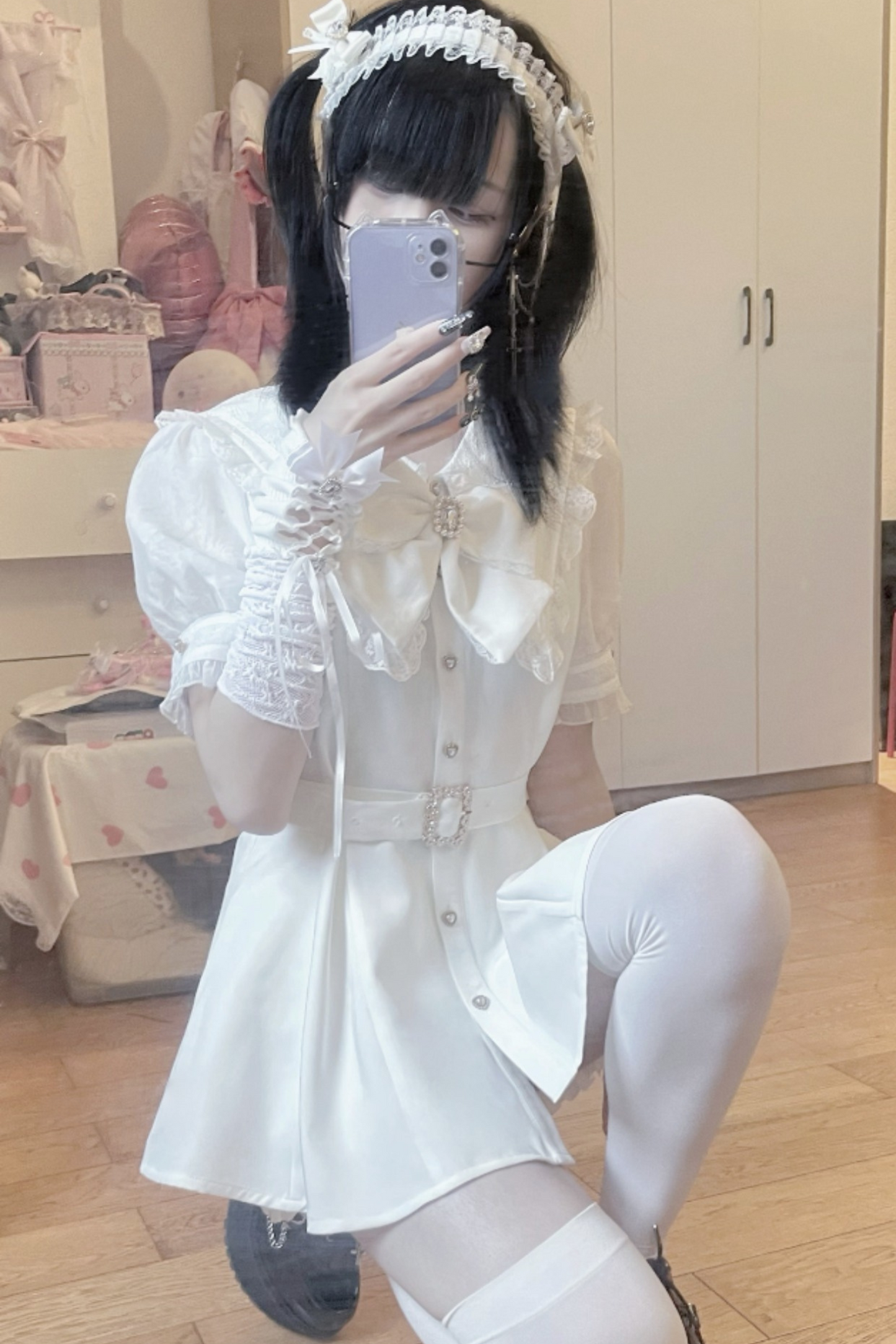 [pre-order] Dark Sweet Sailor Top + Ruffled Shorts