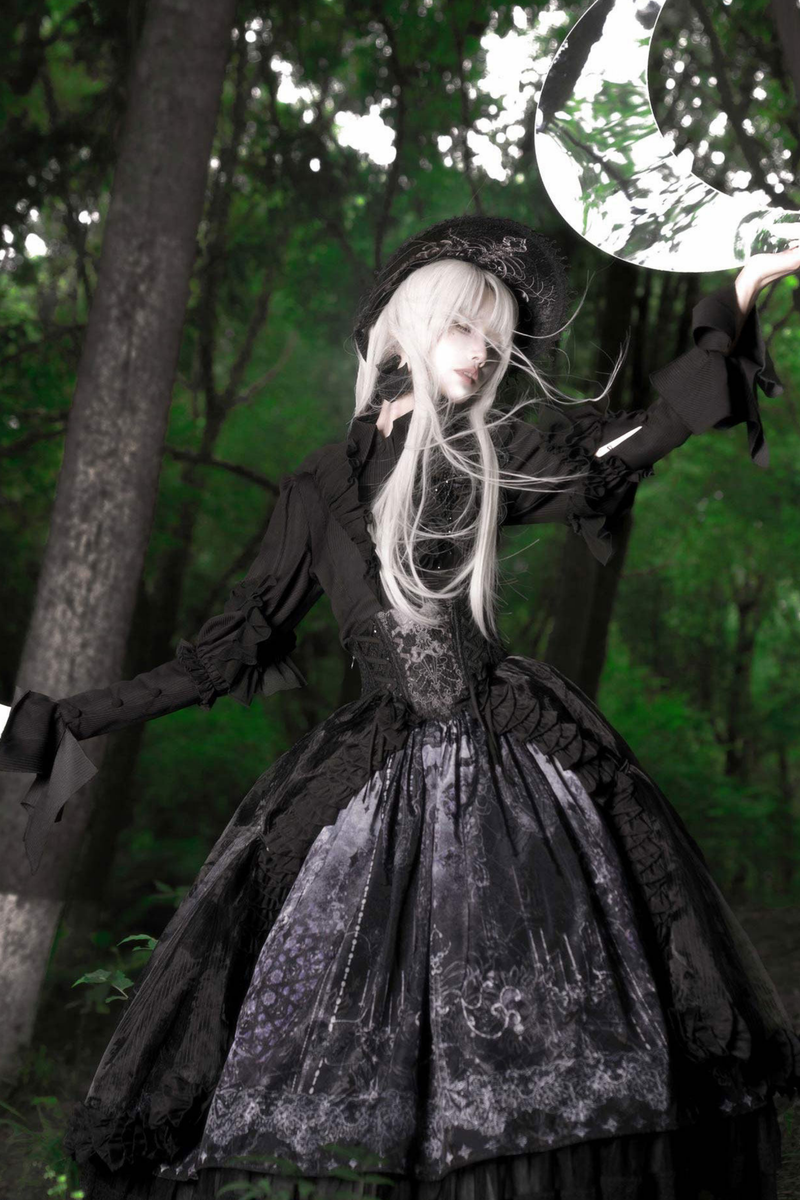 Gothic Lolita Jumper Skirt + Jacket + Skirt + Shirt + Corset + Accessories