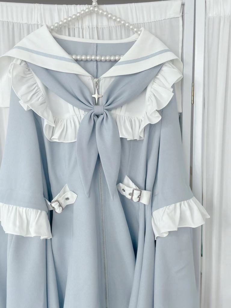 [angel Style] Aqua Medical Dress + Shorts Set