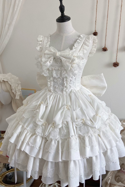 Sweet Ruffle Tiered Lolita Dress