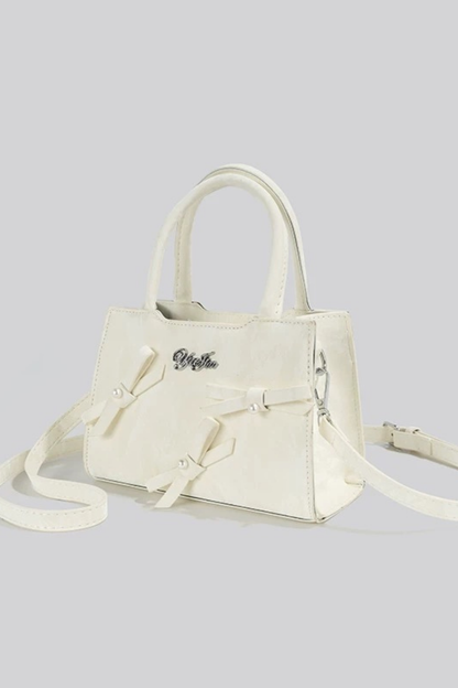 Logo Ribbon Square Mini Bag