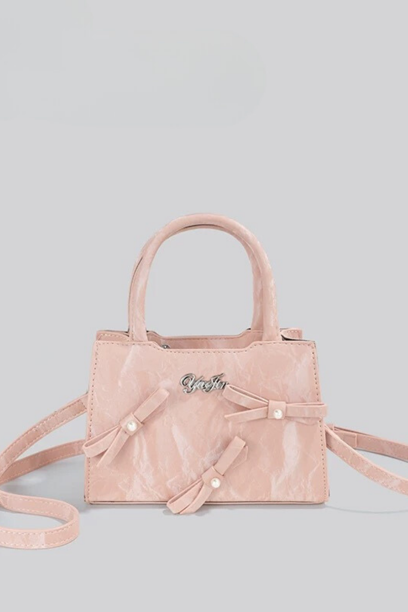 Logo Ribbon Square Mini Bag