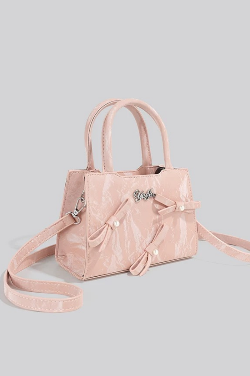 Logo Ribbon Square Mini Bag
