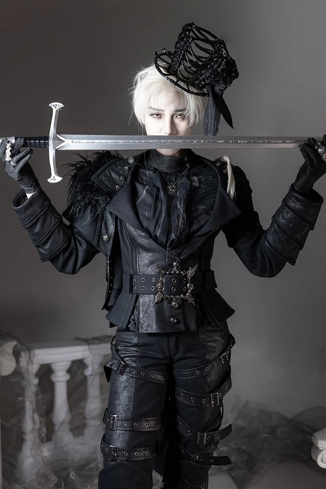 [pre-order Deadline: June 8] Phantom Knight Series Flower Veil Skeleton Hat + Mini Hat