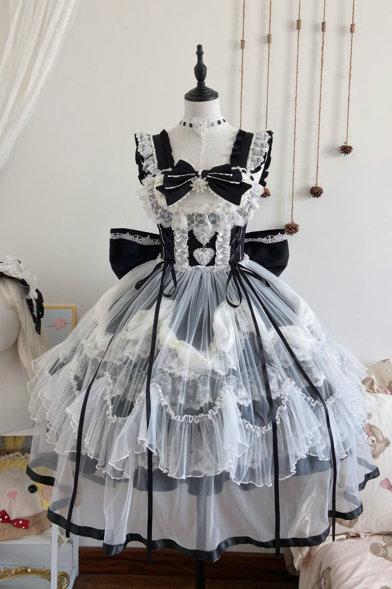 Sweet Ruffle Tiered Lolita Dress