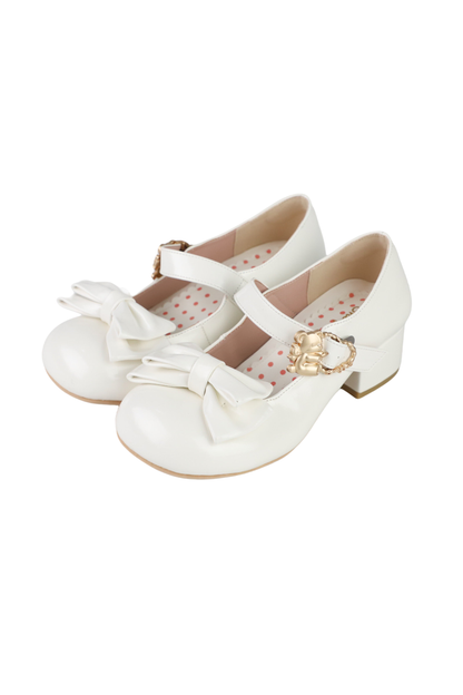 Glossy Color Ribbon Shoes