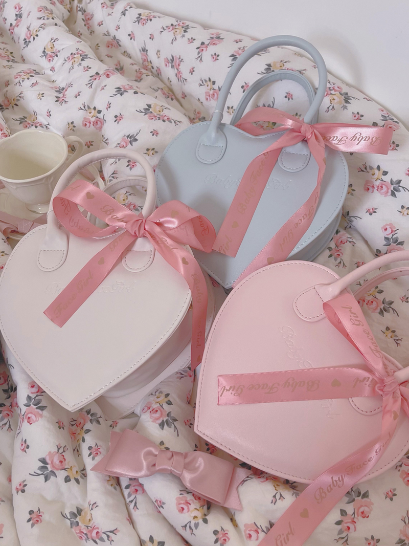 Heart Macaron Sweet Leather Bag