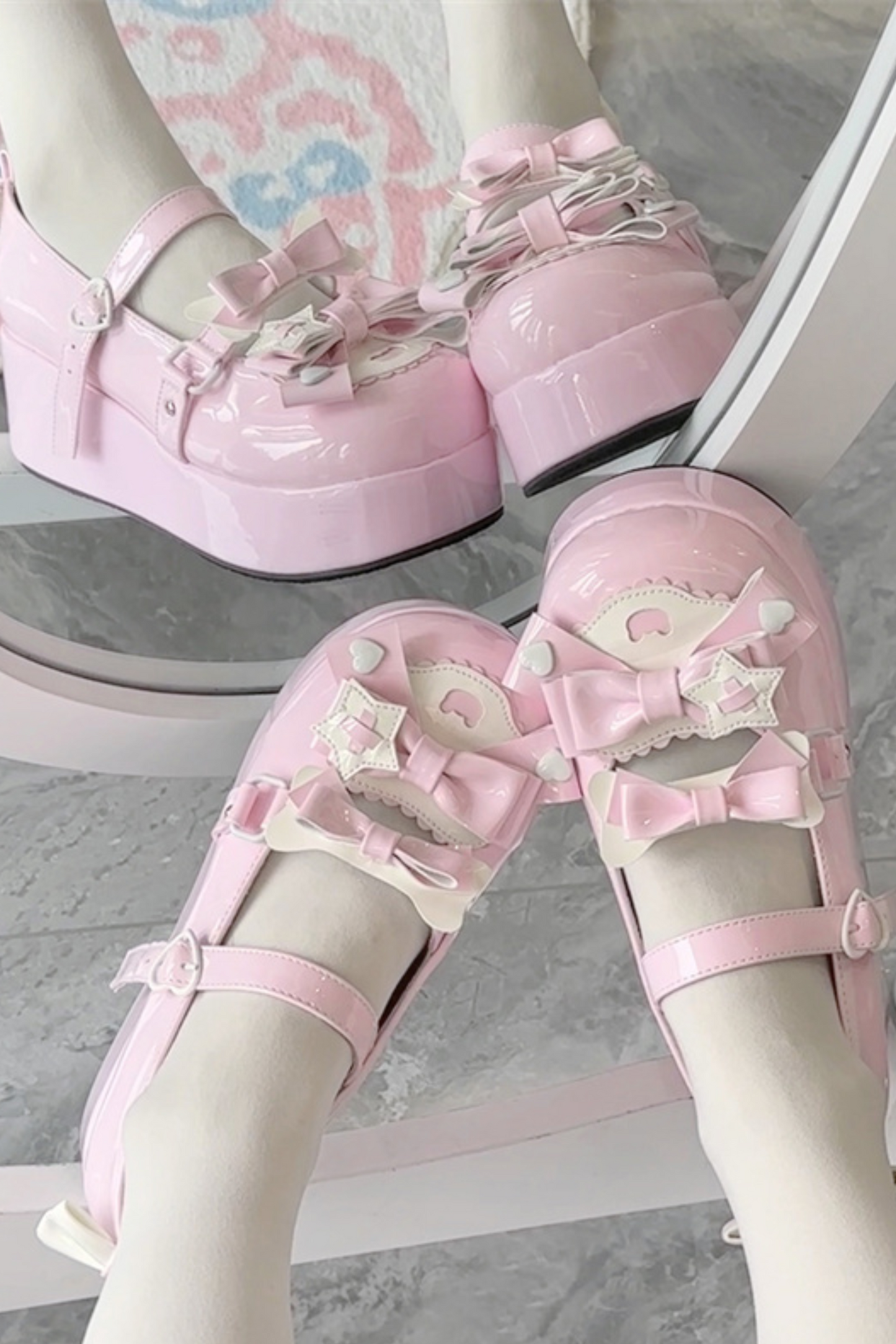 Cookie Lolita Make a Wish Knot Shoes