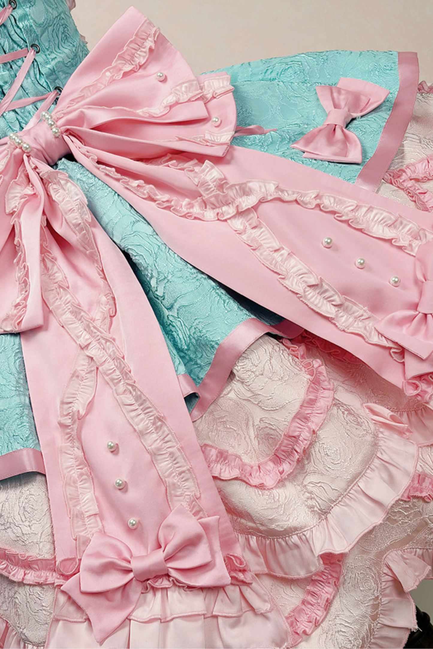 [pre-order Deadline: April 3] Sweet Ruffled Lolita Princess Ribbon Dress