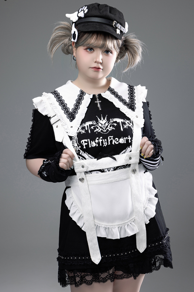 Witch Apprentice Subculture T-shirt Dress + Suspender Apron
