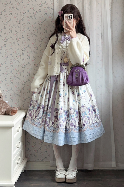Winery Retro Bear Lolita Dress