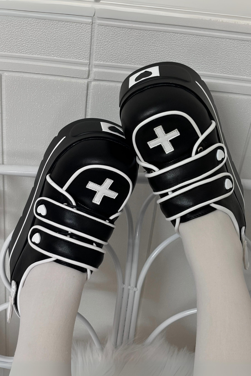 [pre-order] [angel Style] Cross Double Strap Shoes