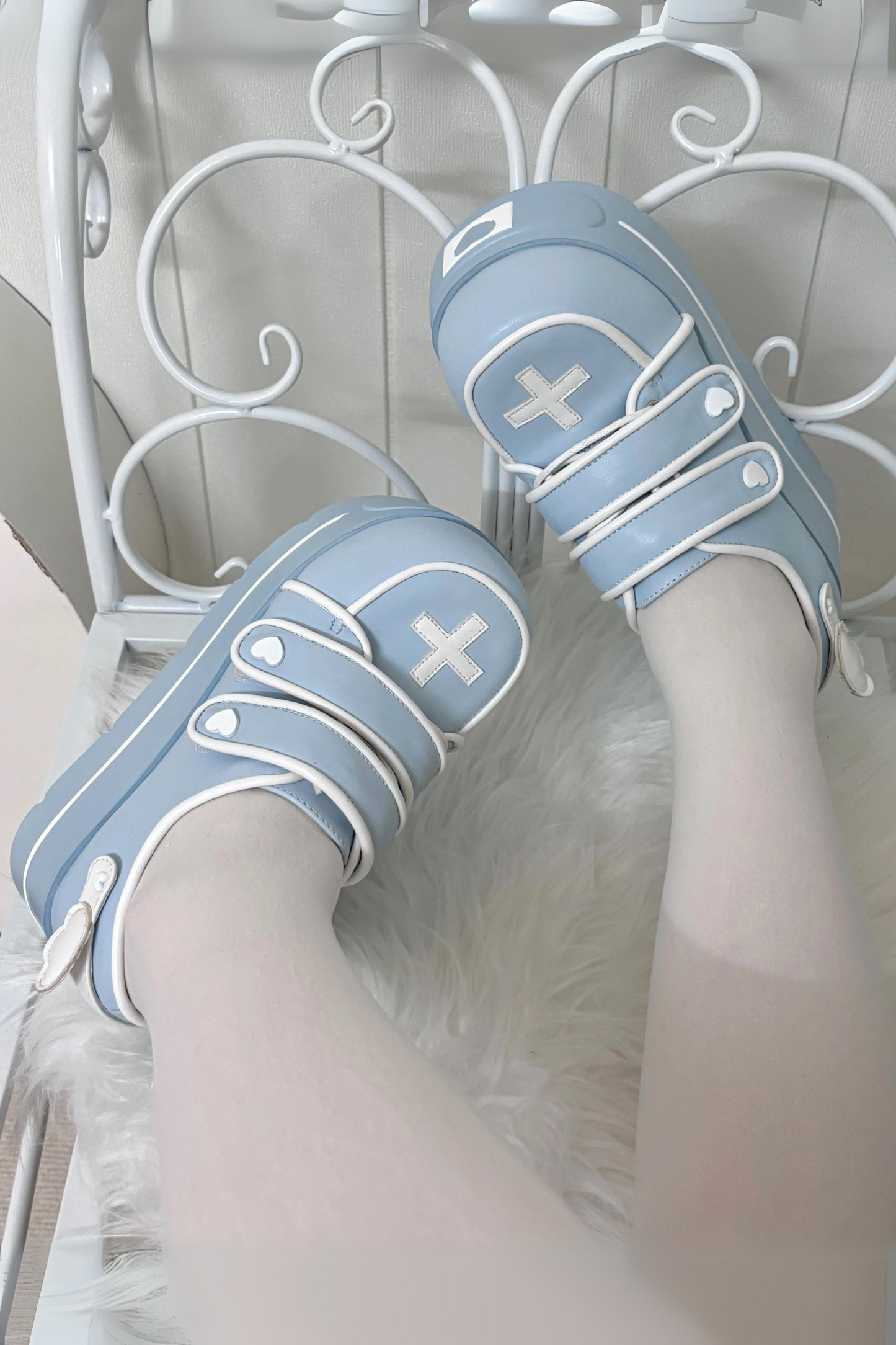 [pre-order] [angel Style] Cross Double Strap Shoes