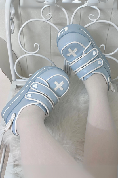 [pre-order] [angel Style] Cross Double Strap Shoes