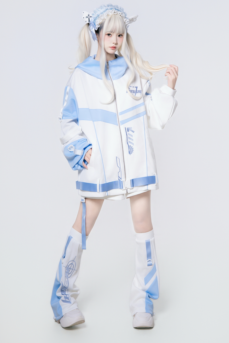 Cyber Subculture Jersey Jacket + Shorts + Leg Covers