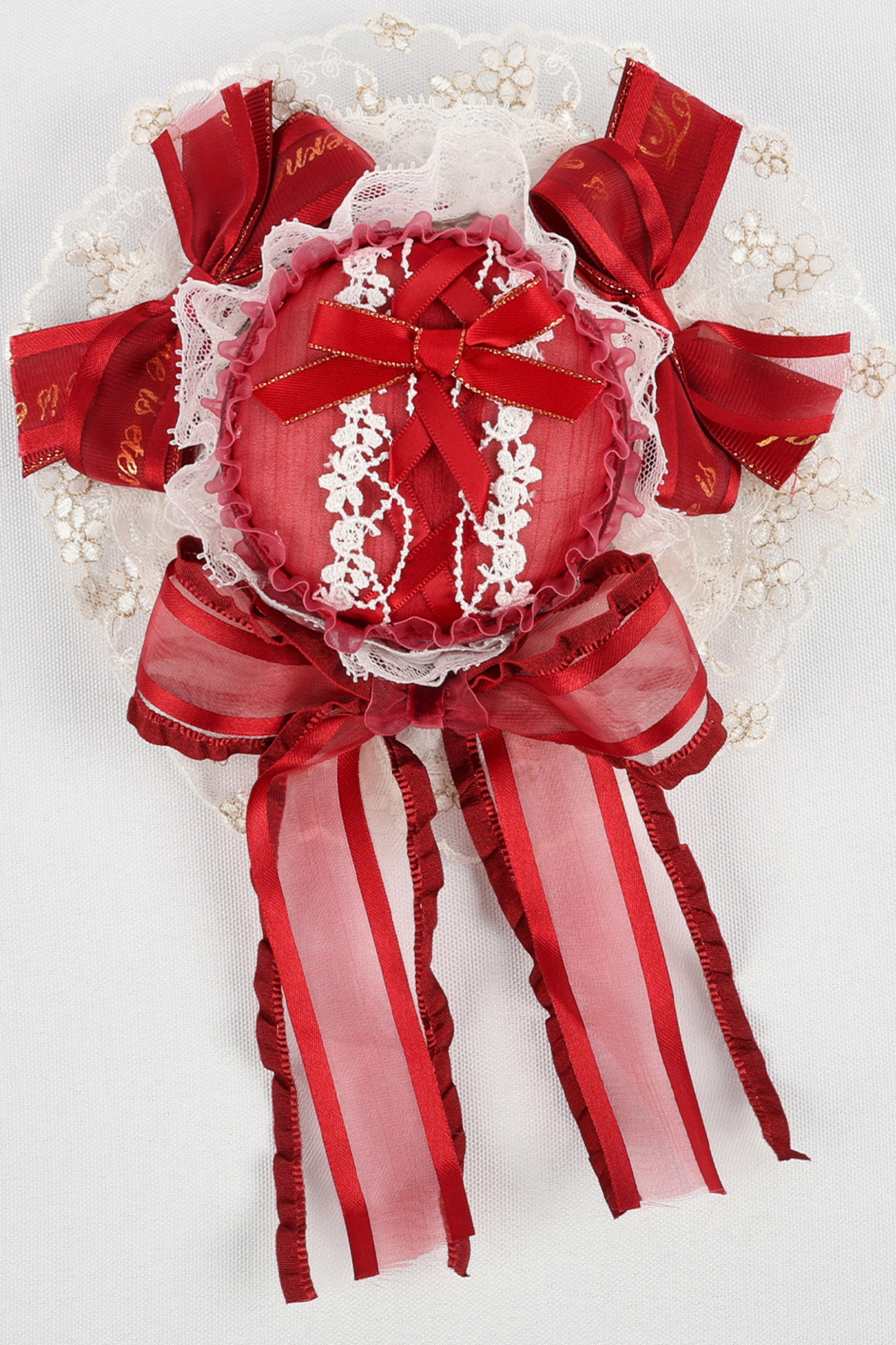 Rose Lace Lolita Bonnet + Hat + Hairband + Clip Hat + Crown