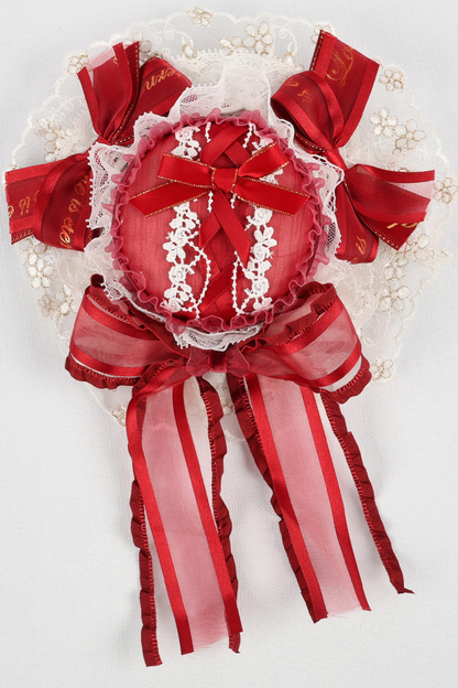 Rose Lace Lolita Bonnet + Hat + Hairband + Clip Hat + Crown