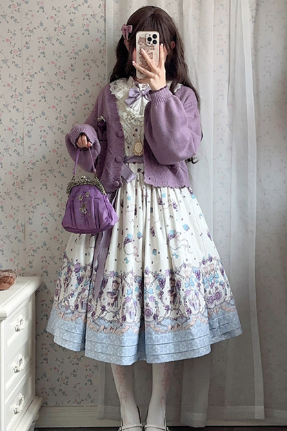 Winery Retro Bear Lolita Dress