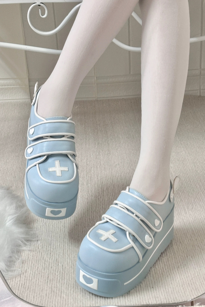 [pre-order] [angel Style] Cross Double Strap Shoes