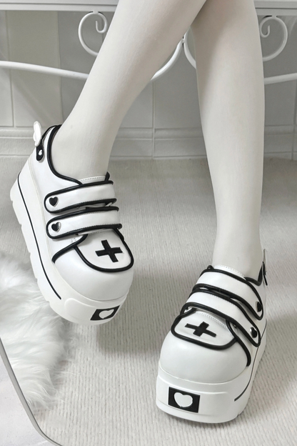 [pre-order] [angel Style] Cross Double Strap Shoes