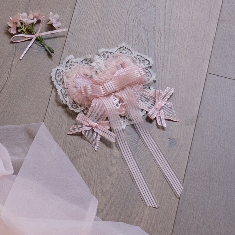 [pre-order] Candy Flavor Flower Lace Tulle Dress + Ribbon Veil