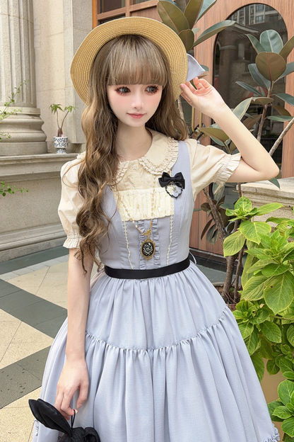 Sketch Wild Rose Lolita Jumper Skirt