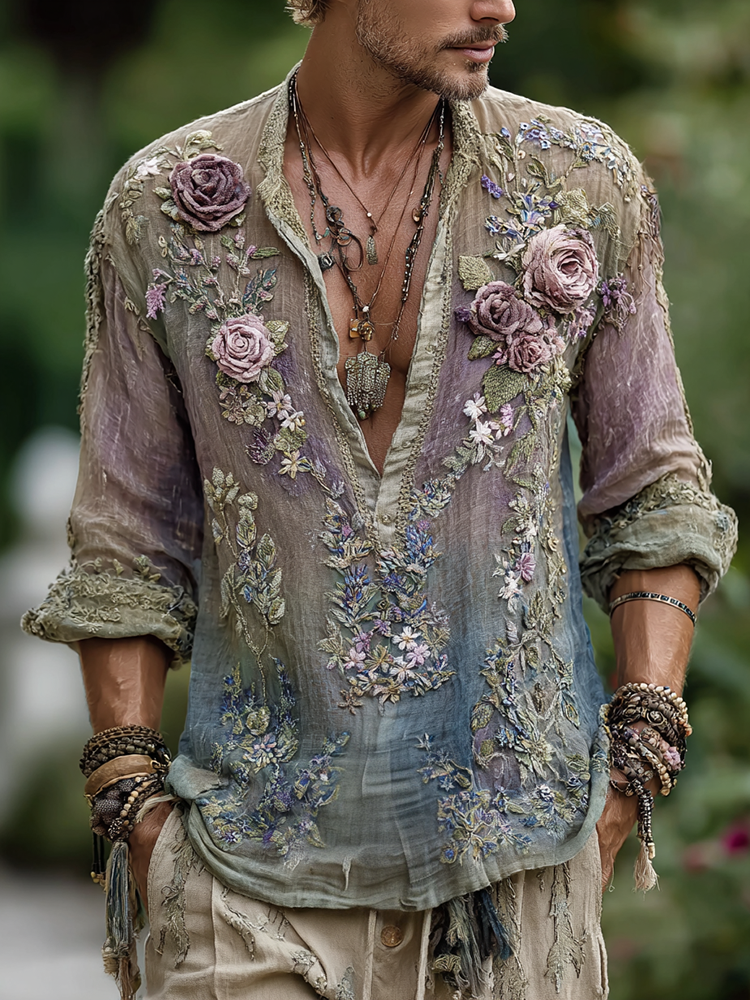 Subtly Elegant Shirt with a Refined Vintage Look
